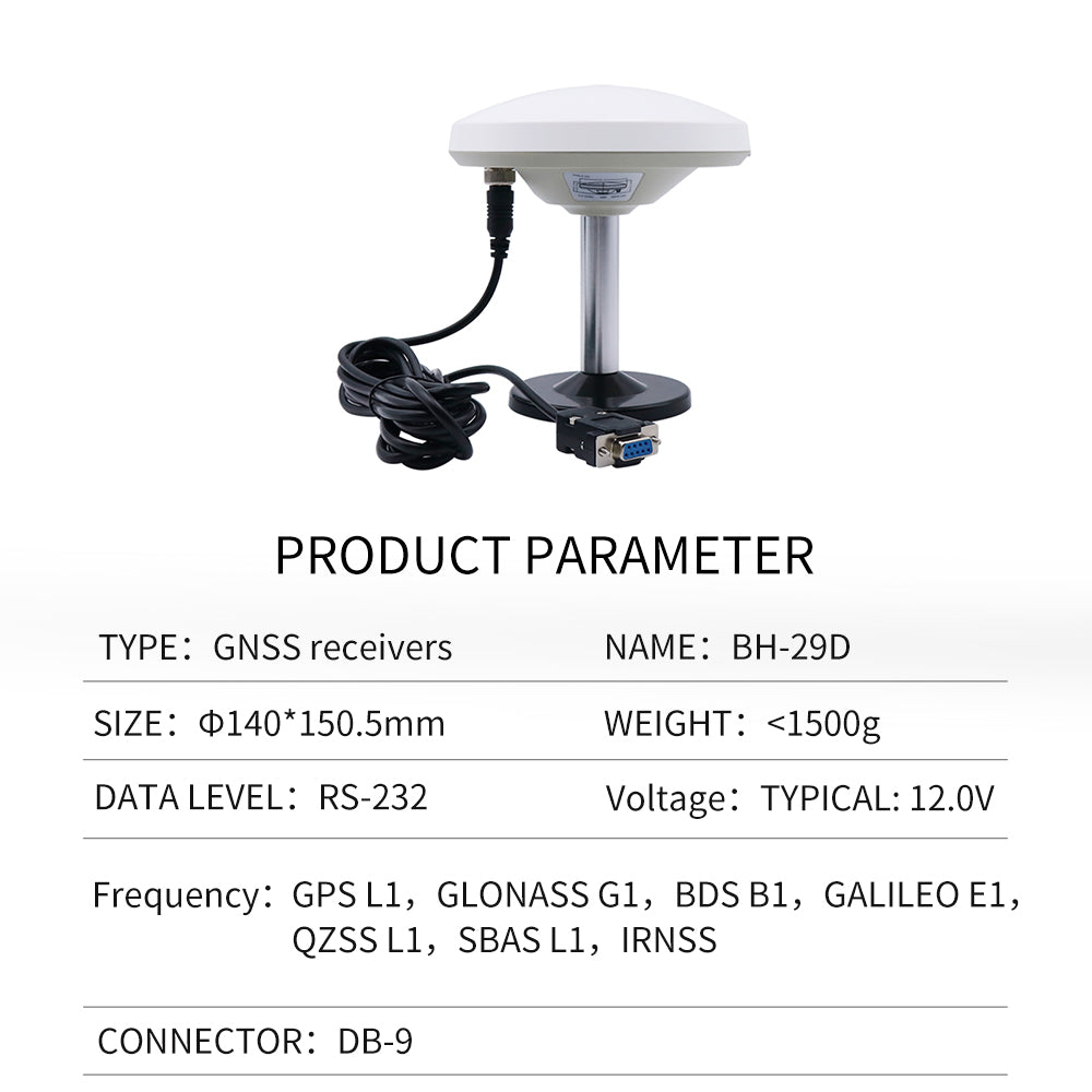 Beitian's new GPS mushroom head receiver GNSS Beidou various serial port built-in module antenna BF-29D Beitian's new GPS mushroom head receiver GNSS Beidou various serial port built-in module antenna BF-29D